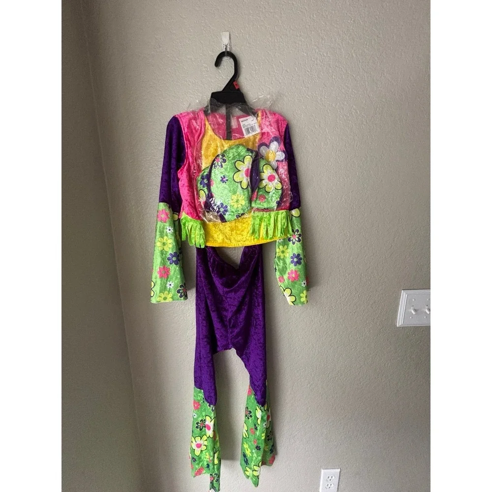 Hippie Dippie Girls Costume Childs‎ Medium (8-10)
